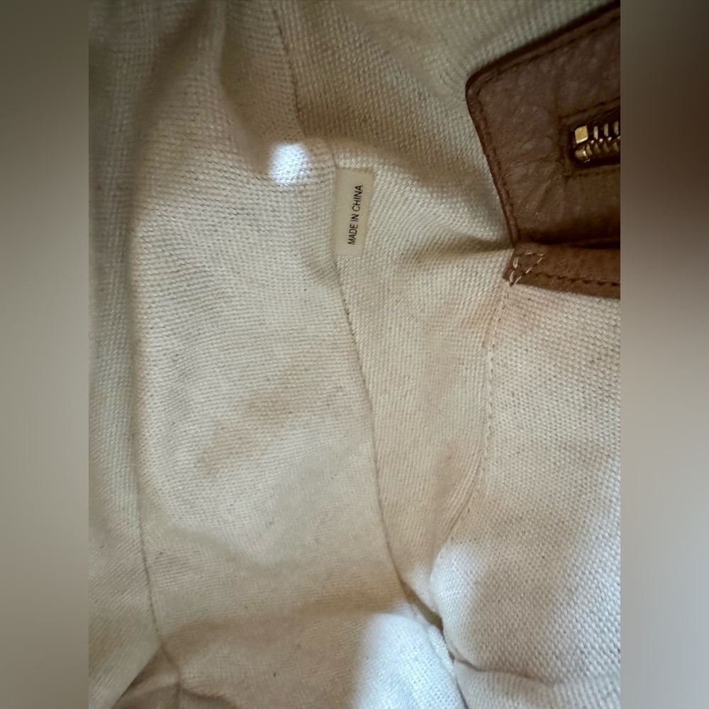 Michael Kors Two-Tone Leather Hobo Shoulder Bag - Picture 13 of 14